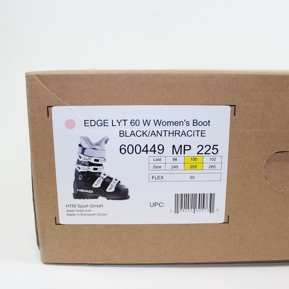 HEAD EDGE LYT 60 W WOMEN'S SKI BOOT SIZE 22.5 - NEW IN BOX - Picture 9 of 9
